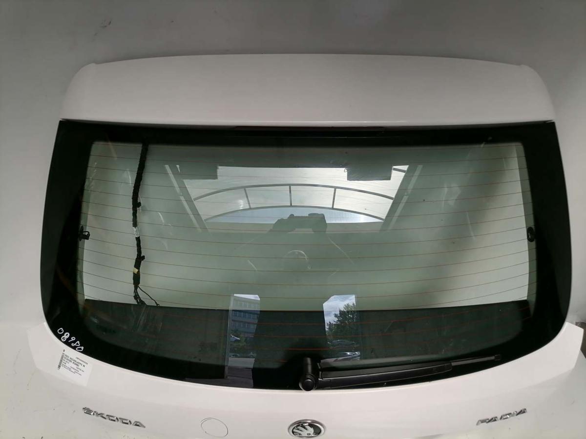 Skoda Fabia 2 5J original Heckklappe mit Heckscheibe LF9E candyweiss Kombi Bj.2013